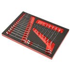 Steek ringsleutel en steeksleutelset 25 delen - foam inleg, Ophalen of Verzenden