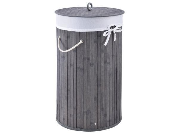 Veiling - Bamboe Wasmand Curly - 55 Liter - Grijs, Maison & Meubles, Maison & Meubles | Autre