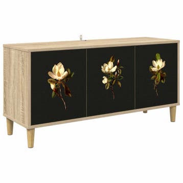 vidaXL Tv-meubel BREMEN 102 x 33 x 50 cm Sonoma Bewerkt hout, Verzenden