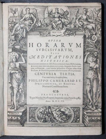 Philipp Camerarius - Operae Horarum Subcisivarum, Sive