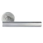 Deurklink Dave op ronde rozet rvs, Bricolage & Construction