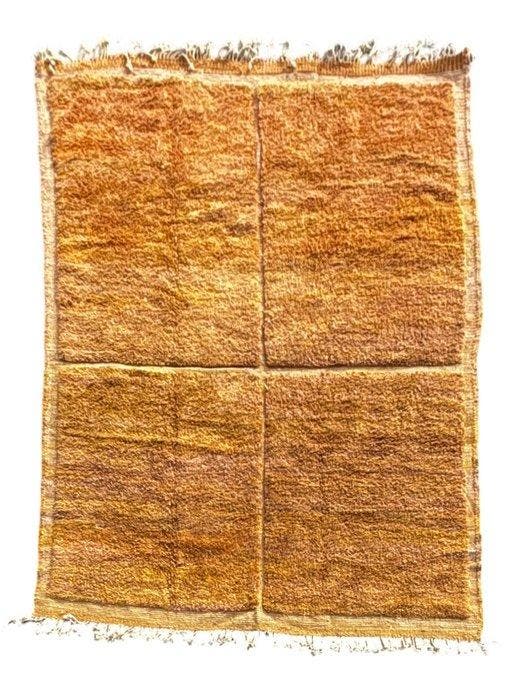 Groot Marokkaans Mrirt-wol tapijt - goudkleurig Berbertapijt, Huis en Inrichting, Stoffering | Tapijten en Vloerkleden
