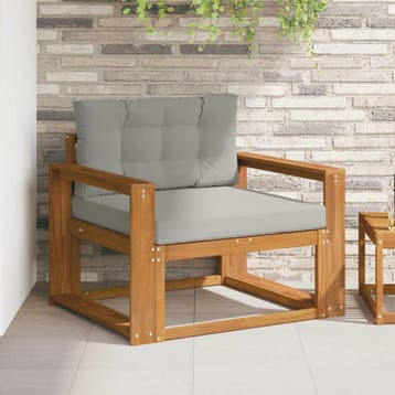 vidaXL Buiten Midden Sofa Naturel, Verzenden