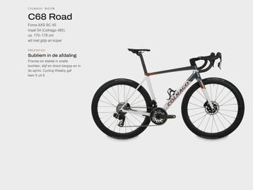Colnago C68 Force AXS koersfiets nieuw wit maat 54 (485), Fietsen en Brommers, Overige merken, 28 inch, Carbon, Nieuw