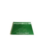 1983 PORSCHE 924 INSTRUCTIEBOEKJE DUITS, Ophalen of Verzenden