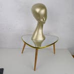 Bijzettafel - Hout - Spiegel<br>Tafel voor bloemen