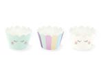 Unicorn Cupcake Vormpjes 6st, Verzenden