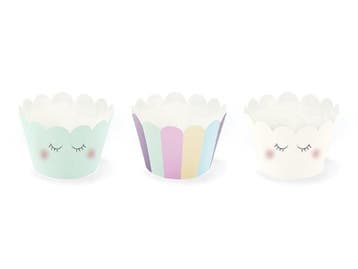 Unicorn Cupcake Vormpjes 6st, Verzenden