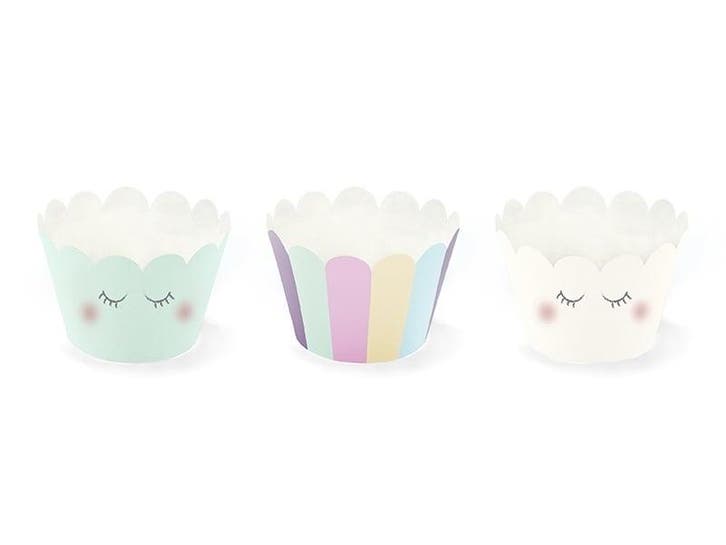 Unicorn Cupcake Vormpjes 6st, Hobby en Vrije tijd, Feestartikelen, Nieuw, Verzenden