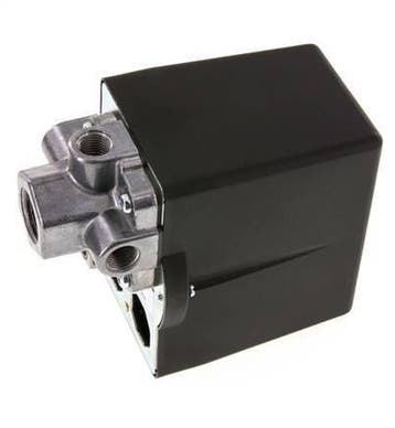 Pressostat Pour Compresseur 6 à 16 bar 1xG1/2 3xG1/4, Verzenden