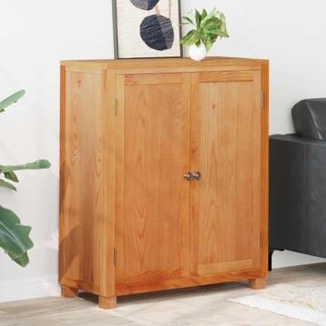vidaXL Kast met opslag Bruin 80 x 35 x 95 cm Massief, Verzenden, Nieuw