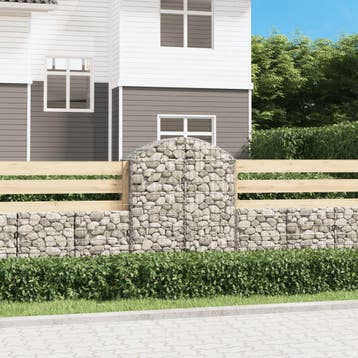 vidaXL Schanskorf gewelfd 100x50x120/140 cm gegalvaniseerd, Verzenden