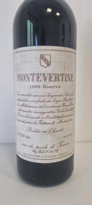 1993 Montevertine - Toscane Riserva - 1 Bouteille (0,75 l), Verzamelen, Nieuw