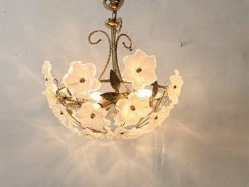 Lamp - Prachtige plafondlamp in de Hollywood Regency-stijl