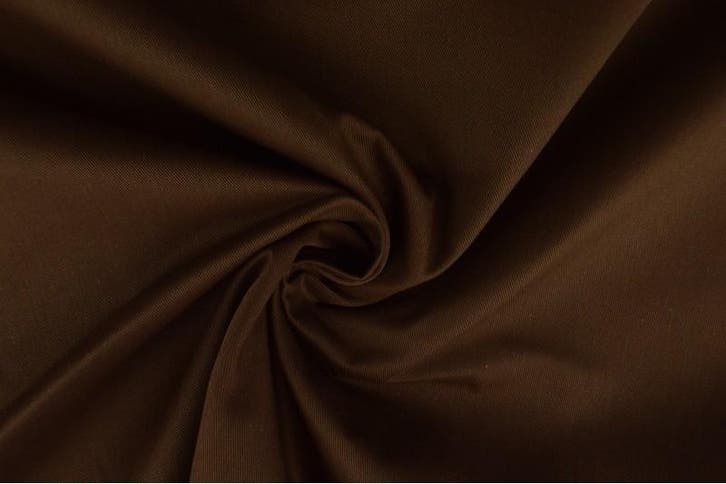 10 meter keperkatoen - Bruin - 150cm breed, Hobby en Vrije tijd, Stoffen en Lappen, 120 cm of meer, 200 cm of meer, Bruin, Nieuw