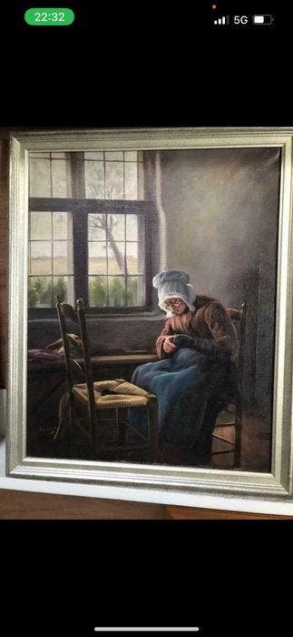 Baers (XX) - interieur, Antiek en Kunst