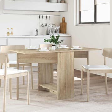 vidaXL Eettafel 138 x 70 x 73,5 cm Bewerkt hout Sonoma Eiken, Verzenden