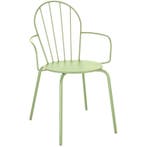 Stoelen | ADELINE | Staal | Lichtgroen | In-/Outdoor |, Verzenden