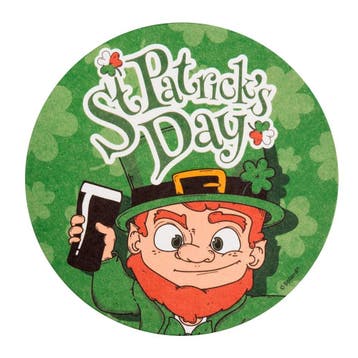 St. Patricks Day Onderzetters 10cm 10st, Verzenden, Nieuw