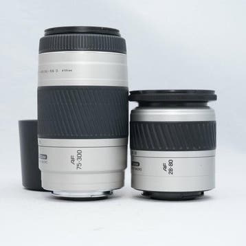 Minolta 3.5-5.6/28-80mm + 4.5-5.6/75-300mm Macro | Objectif, Nieuw