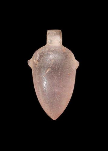 Oude Egypte, late periode amethist Hartamulet (Zonder