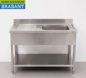 Evier HCB en acier inoxydable 120 x 60 cm Horeca, Verzenden