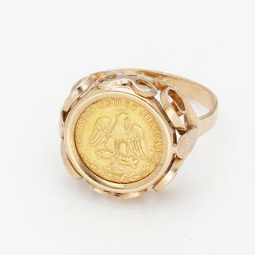 Ring - 18 karaat Geel goud - Munt, Nieuw