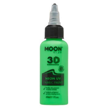 Moon Glow Neon UV Fabric Paint 30ml Intense Green 30ml, Hobby en Vrije tijd, Verzenden, Nieuw