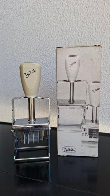 Tampon cachet postal - Justrite timbre numérateur -