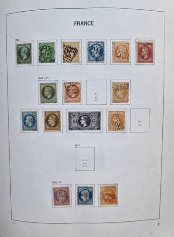France 1849/1990 - Longue période incluant des variétés +