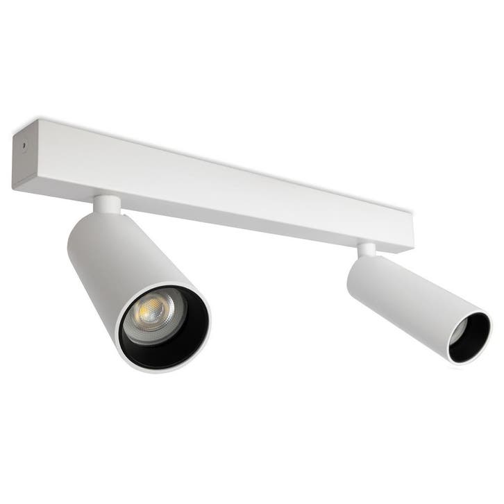 Spots opbouw Vigo 2-lichts Opbouwspot Wit Binnenverlichting, Huis en Inrichting, Lampen | Overige, Verzenden