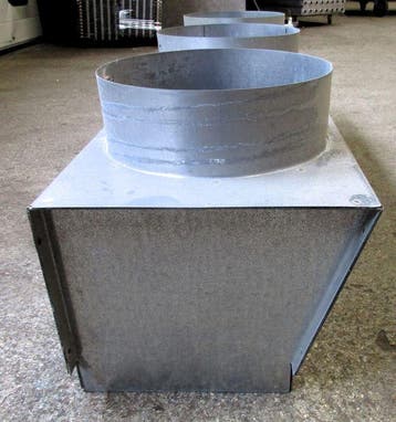 TV-Plenum, toevoer plenum (uitblaas), 3x ø20cm, W1023-1