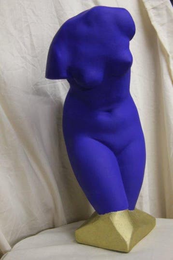 Buste, Venus bleu Yves Klein Blue Neoclassical - 38 cm -