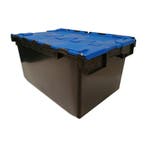 Distributiebak 710x460x360 mm zwart blauw pp nieuw, Ophalen of Verzenden