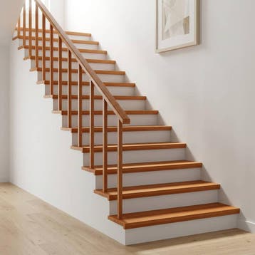 vidaXL Trapmatten 2 st Licht Bruin 100 x 25 x 2 cm Massief, Verzenden