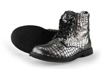 Nelson Veterboots Meisjes in maat 28 Zilver, Verzenden, Schoenen