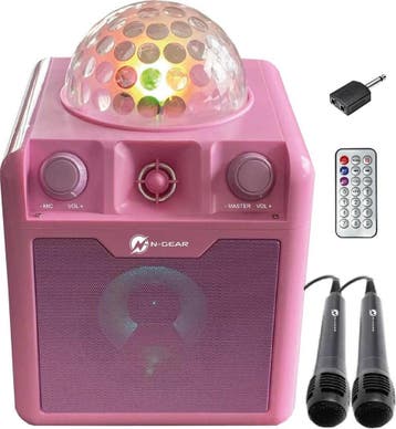 N-GEAR Disco Block 410 - Bluetooth Speaker - Karaoke Set -, Verzenden