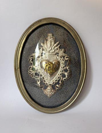 Antiek Votiefgeschenk - Verzilverd - 1850-1900 - Devotioneel, Antiek en Kunst