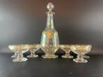 Daum - Drinkservies (7) - Glas, Goud - Daum Nancy-dienst, Antiek en Kunst
