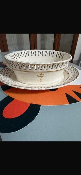 Manifattura del Vecchio - Corbeille à pain (2) - Porcelaine
