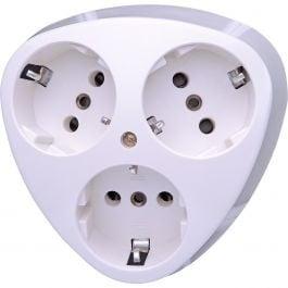 KOPP 3-voudig Wandcontactdoos - Opbouw, Randaarde & Arctic G, Verzenden, Nieuw