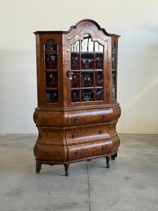 Vitrine - Bois, Verre - style baroque, Antiek en Kunst, Antiek | Overige Antiek