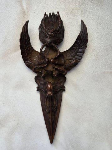 bronzen oude mythologische schepsel Garuda-draak - Brons -