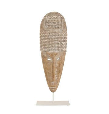 Decoratief ornament - XL Tribal Mask on Stand - 64,5 cm -