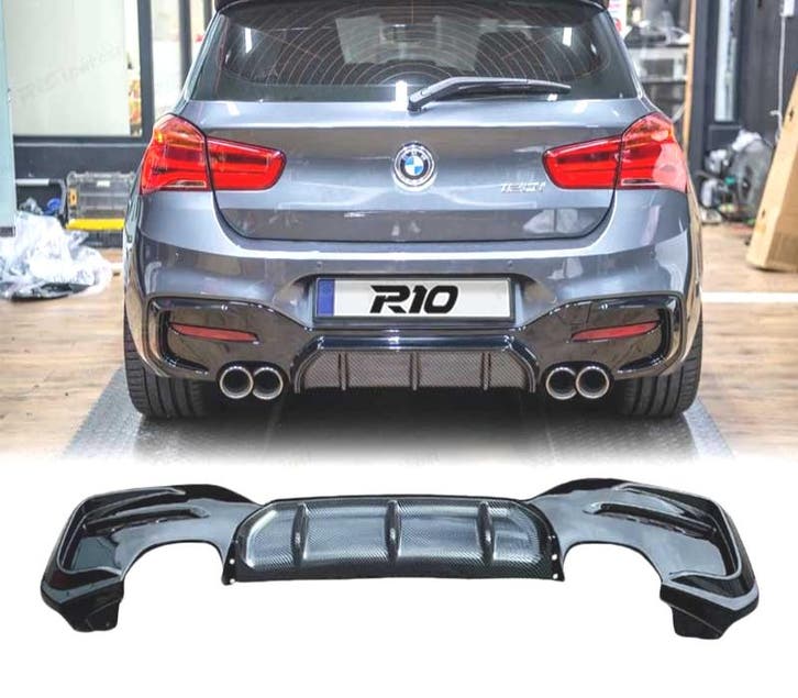 Diffuseur Pour Bmw F20 Lci 15-19 Look M-Performance Carbone, Auto-onderdelen, Carrosserie, Verzenden