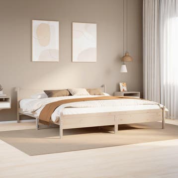vidaXL Bedframe zonder matras massief grenenhout 180x200 cm, Verzenden, Nieuw