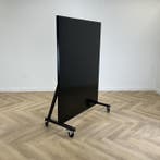 verrijdbare scheidingswand (hxbxd) 175x120x60 cm , zwart, Bureau