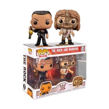 Funko Pop! WWE - The Rock vs Mankind 2-Pack  Special Edition, Verzenden