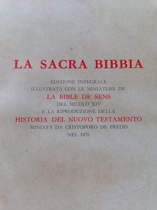 P. Eusebio Tintori - La Sacra Bibbia. Edizione integrale, Antiek en Kunst, Antiek | Boeken en Manuscripten
