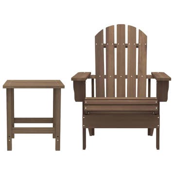 vidaXL Tuinstoel Adirondack met tafel massief vurenhout, Tuin en Terras, Verzenden, Nieuw